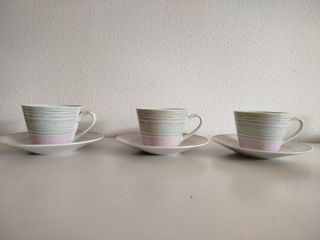 6 Tazas grandes de porcelana