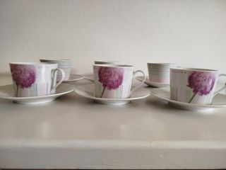 6 Tazas grandes de porcelana