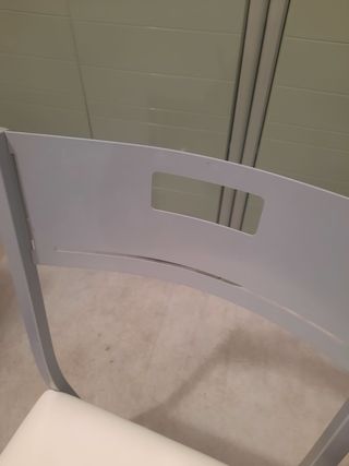 Mesa cristal cocina y 4 sillas 