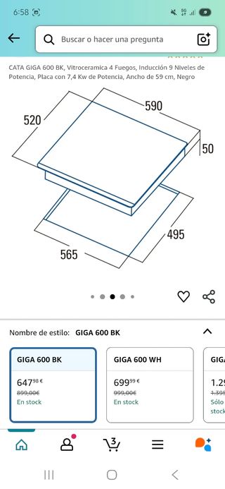 Placa induccion