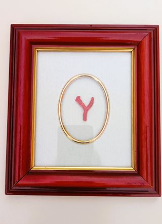 QUADRETTO AMULETO FORTUNA VERO CORALLO ROSSO