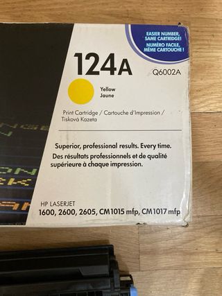 Toner amarillo impresora hp 