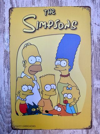Cartel decoración Simpsons