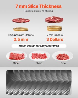 Lama per Affettatrice Acciaio Inox Lama 7 mm per A