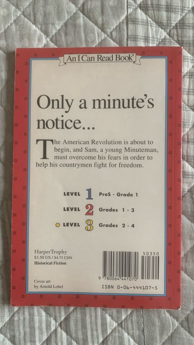 Sam the Minuteman (I Can Read Level 3)