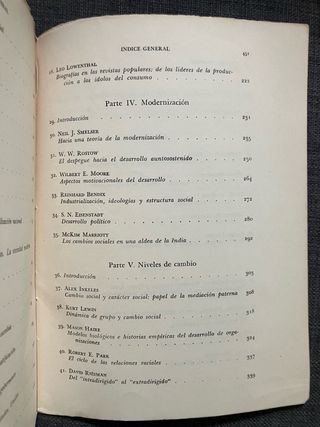 Los cambios sociales