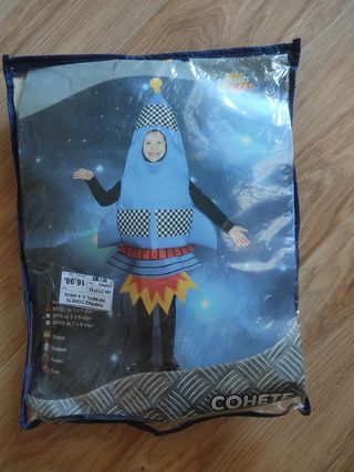 Disfraz cohete. Talla 3-4 años