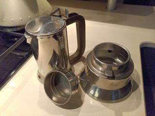 Alessi 9090 6 tazze caffettiera Richard Sapper