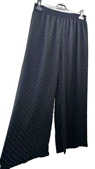 Pantalón fluído bohemio brillos