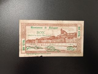 50 céntimos 1937 Balaguer