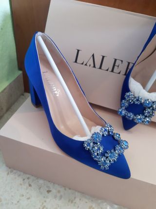 Zapatos cinderella tacón fiesta