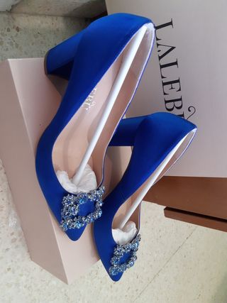 Zapatos cinderella tacón fiesta