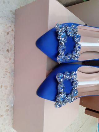 Zapatos cinderella tacón fiesta