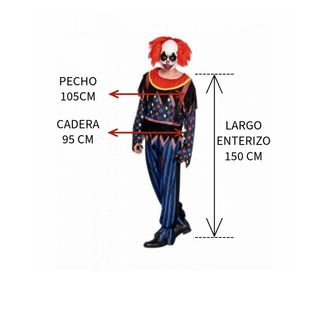 Disfraz Payaso del Terror Fiesta adulto Talla L