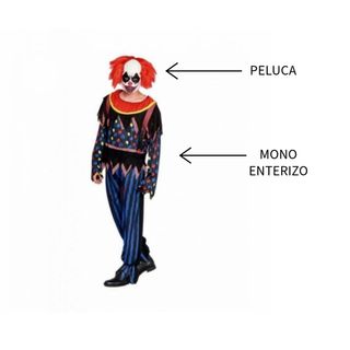 Disfraz Payaso del Terror Fiesta adulto Talla L