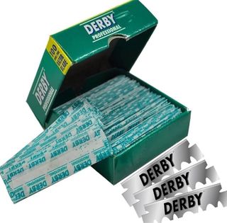 Cuchillas para afeitar de navaja Derby 100uni
