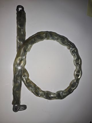 Candado de seguridad más cadena acerada