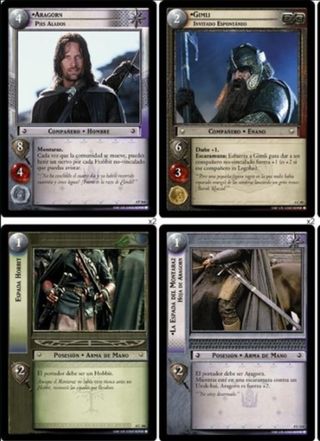 Baraja PRECINTADA. Juego Lord Rings. Cartas Rol.