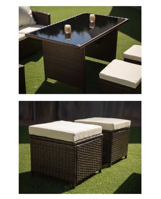 Sofa Rinconera para jardin con mesa