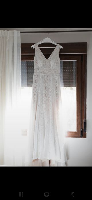 Vestido de novia boho elegante T.44