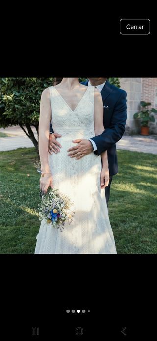 Vestido de novia boho elegante T.44