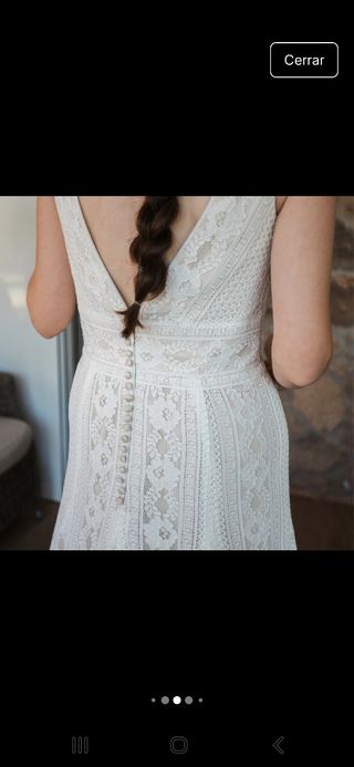 Vestido de novia boho elegante T.44