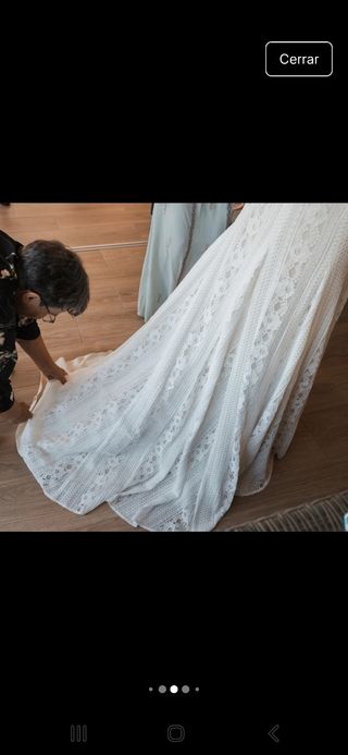 Vestido de novia boho elegante T.44