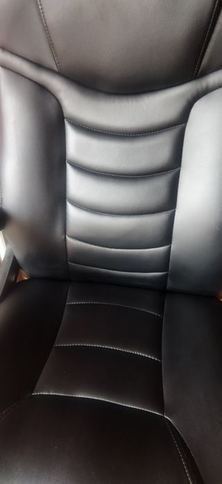 Butaca negra para escritorio, silla, sillón