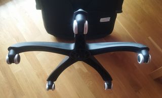 Butaca negra para escritorio, silla, sillón