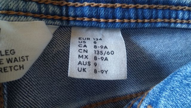 Jeans a zampa bambina (8/9 anni)