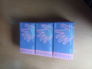 3 CAJAS GUANTES NITRILO SIN POLVO AZUL