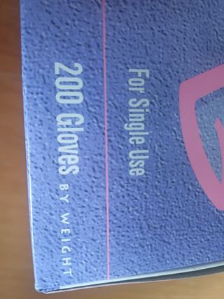 3 CAJAS GUANTES NITRILO SIN POLVO AZUL