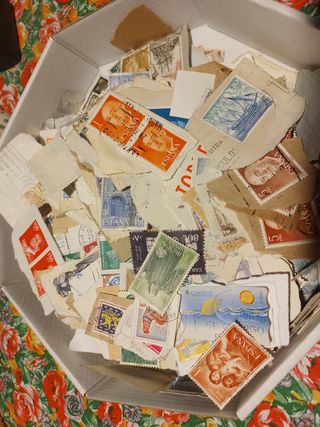 Sellos correo postal usados