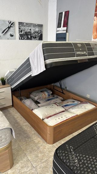 Cama canape, canapé abatible madera 3 AÑO GARANTIA