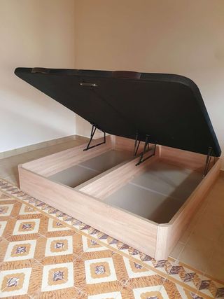Cama canape, canapé abatible madera 3 AÑO GARANTIA
