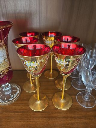 Set 6 bicchieri Murano