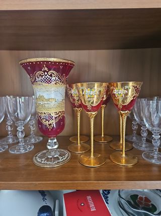 Set 6 bicchieri Murano