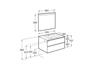 Mueble de Baño Roca Pack The Gap