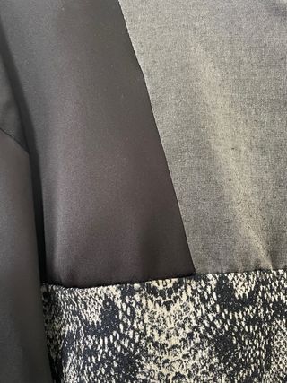 Sudadera con capucha negra gris Zara M