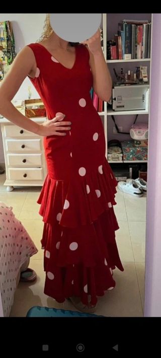 Vestido flamenca rojo