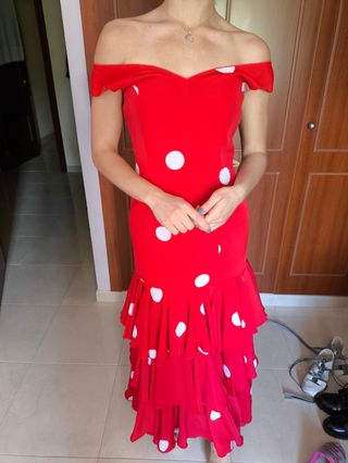 Vestido flamenca rojo