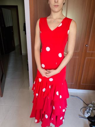 Vestido flamenca rojo