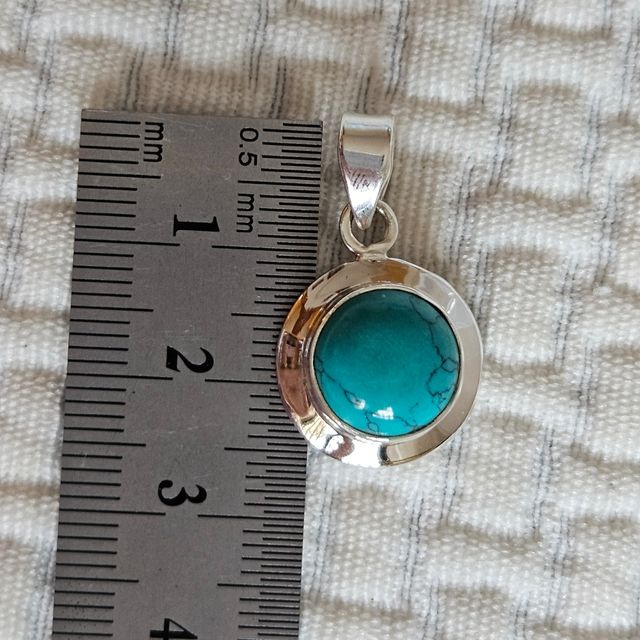 Colgante plata 925 y turquesa