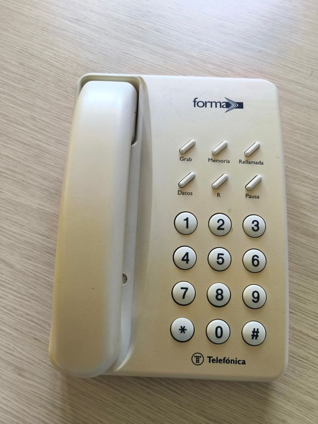 Teléfono sobremesa  forma