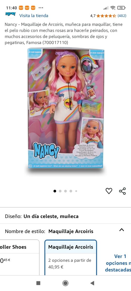 Nancy Arcoiris y Nancy Esquiadora