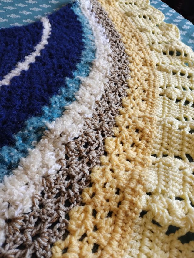 Poncho mantella fatta a mano