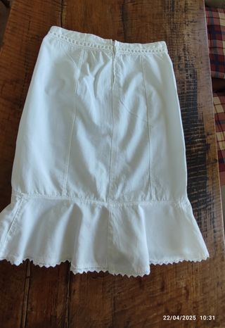 Gonna in cotone bianca
