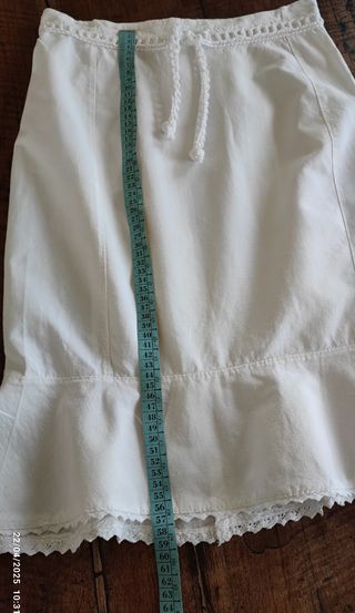 Gonna in cotone bianca