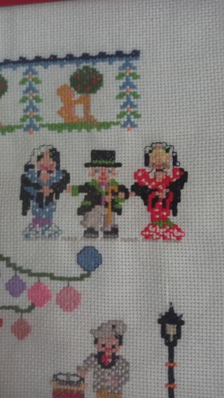 Cuadro punto de cruz Madrid