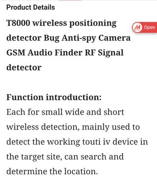 Detector Micrófonos T-8000